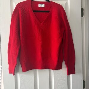 Old Navy Red V-Neck Sweater